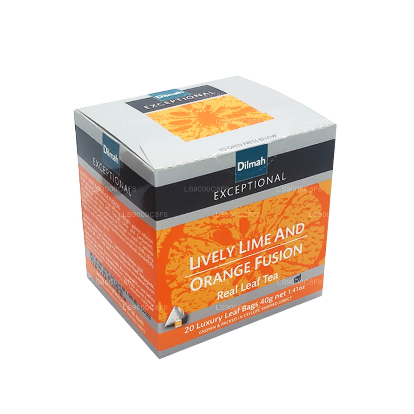 Dilmah Olağanüstü Canlı Kireç ve Portakal Füzyonu Gerçek Yaprak Çay (40g) 20 Çay Poşeti