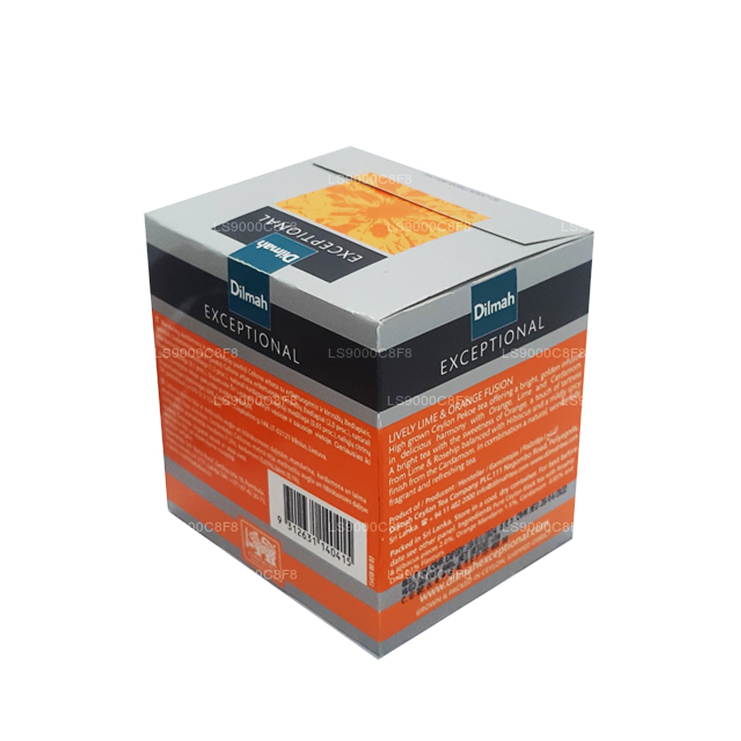 Dilmah Olağanüstü Canlı Kireç ve Portakal Füzyonu Gerçek Yaprak Çay (40g) 20 Çay Poşeti