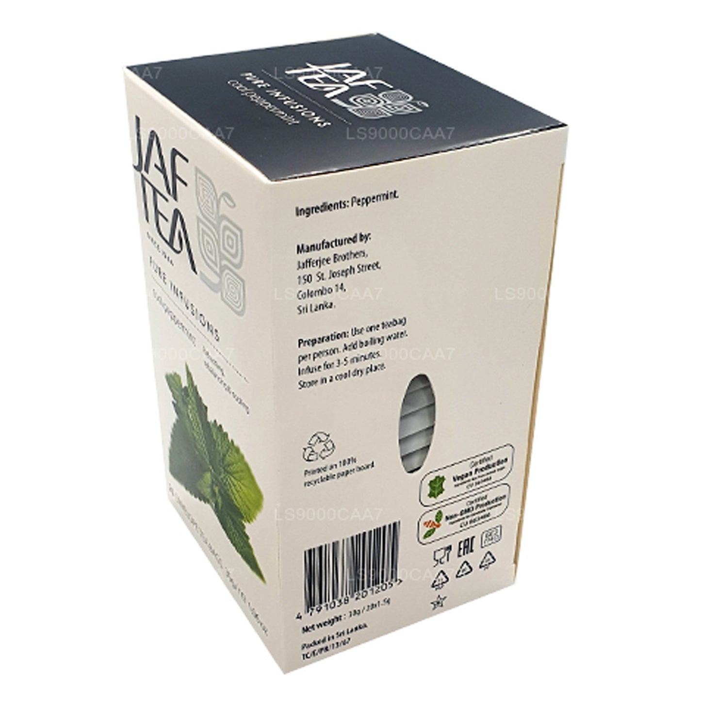 Jaf Tea Pure Infusions Collection Soğuk Nane Folyo Zarflı Çay Poşetleri (30g)