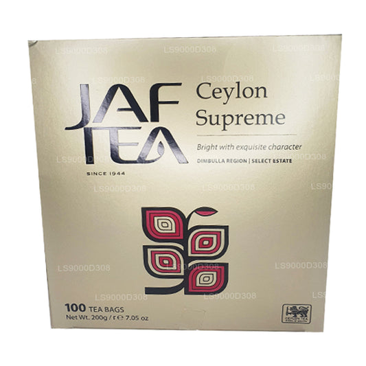 Jaf Tea Klasik Altın Koleksiyonu Seylan Supreme 100 Çay Poşetleri İp ve Etiket (200g)