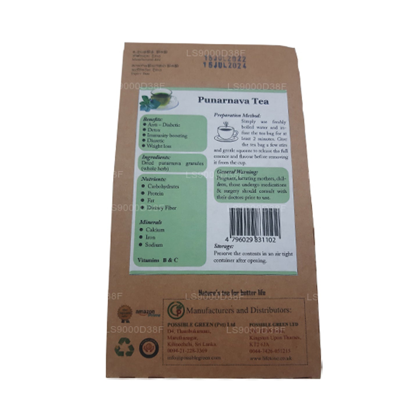 Lifetone Punarnava Çay (30g)