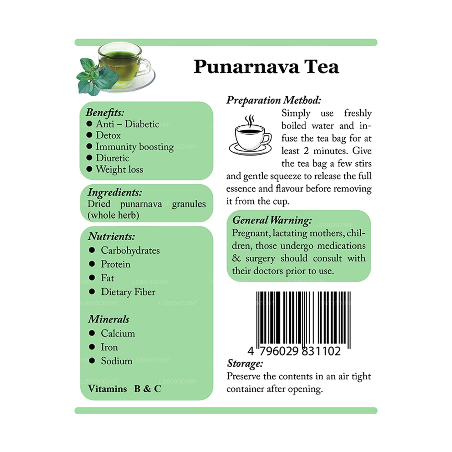 Lifetone Punarnava Çay (30g)