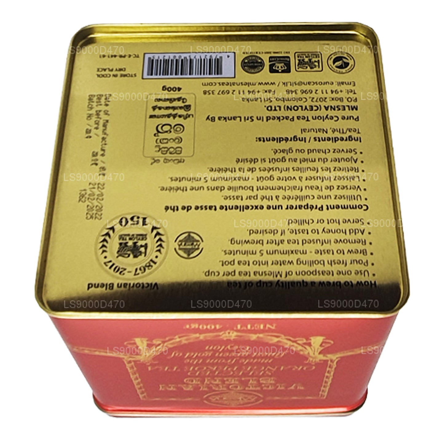 Mlesna Viktorya Dönemi Karışımı OP Sınıfı Yaprak Çayı (200g)