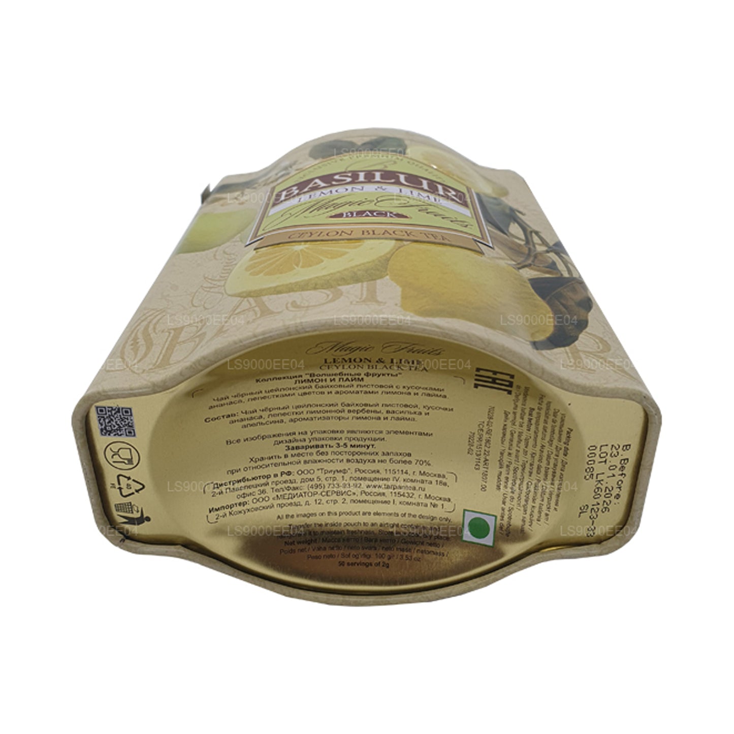 Basilur Sihirli Meyveler Limon ve Misket Limonu (100g) Teneke Kutu