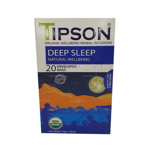 Tipson Organik Derin Uyku Doğal Refah (30g) 20 Zarflı Çay Poşeti