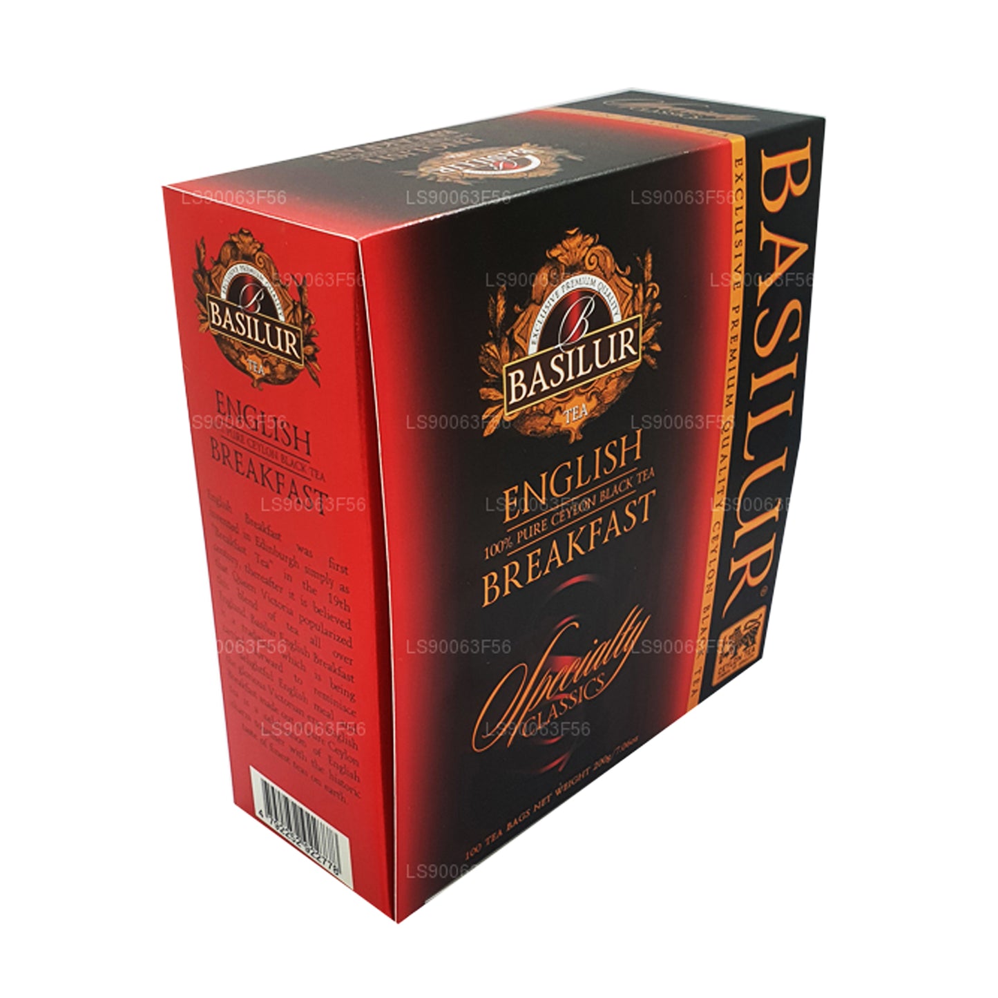Basilur İngiliz Kahvaltısı Saf Seylan Siyah Çay (200g) 100 Çay Poşeti
