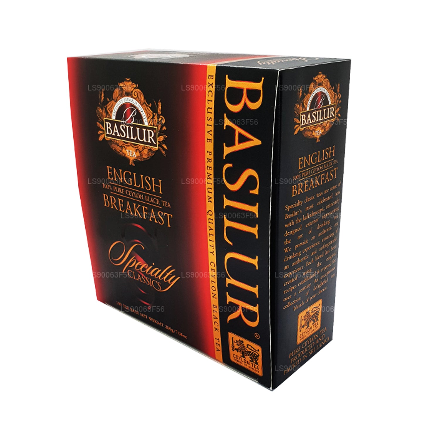 Basilur İngiliz Kahvaltısı Saf Seylan Siyah Çay (200g) 100 Çay Poşeti