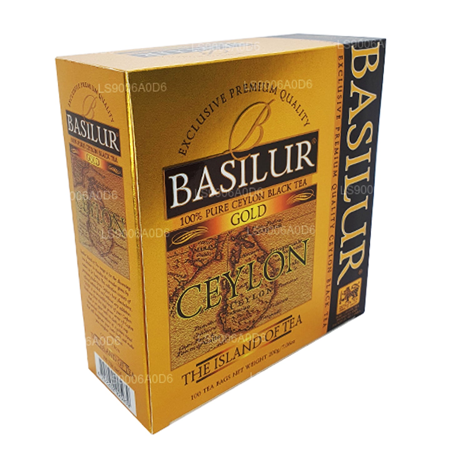 Basilur Island of Gold Exclusive Premium Kalite Seylan Siyah Çay (200g) 100 Çay Poşeti