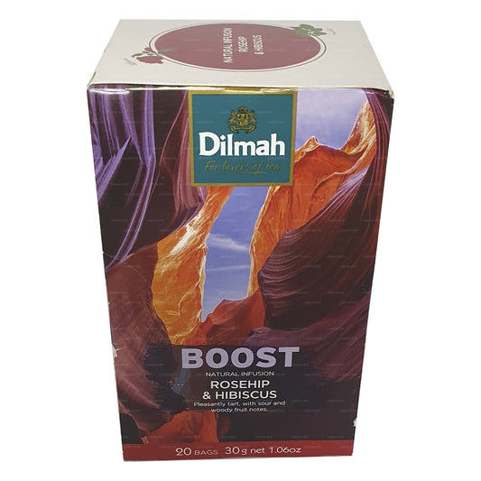 Dilmah Kuşburnu & Hibiscus Aromalı Siyah Çay (30g)