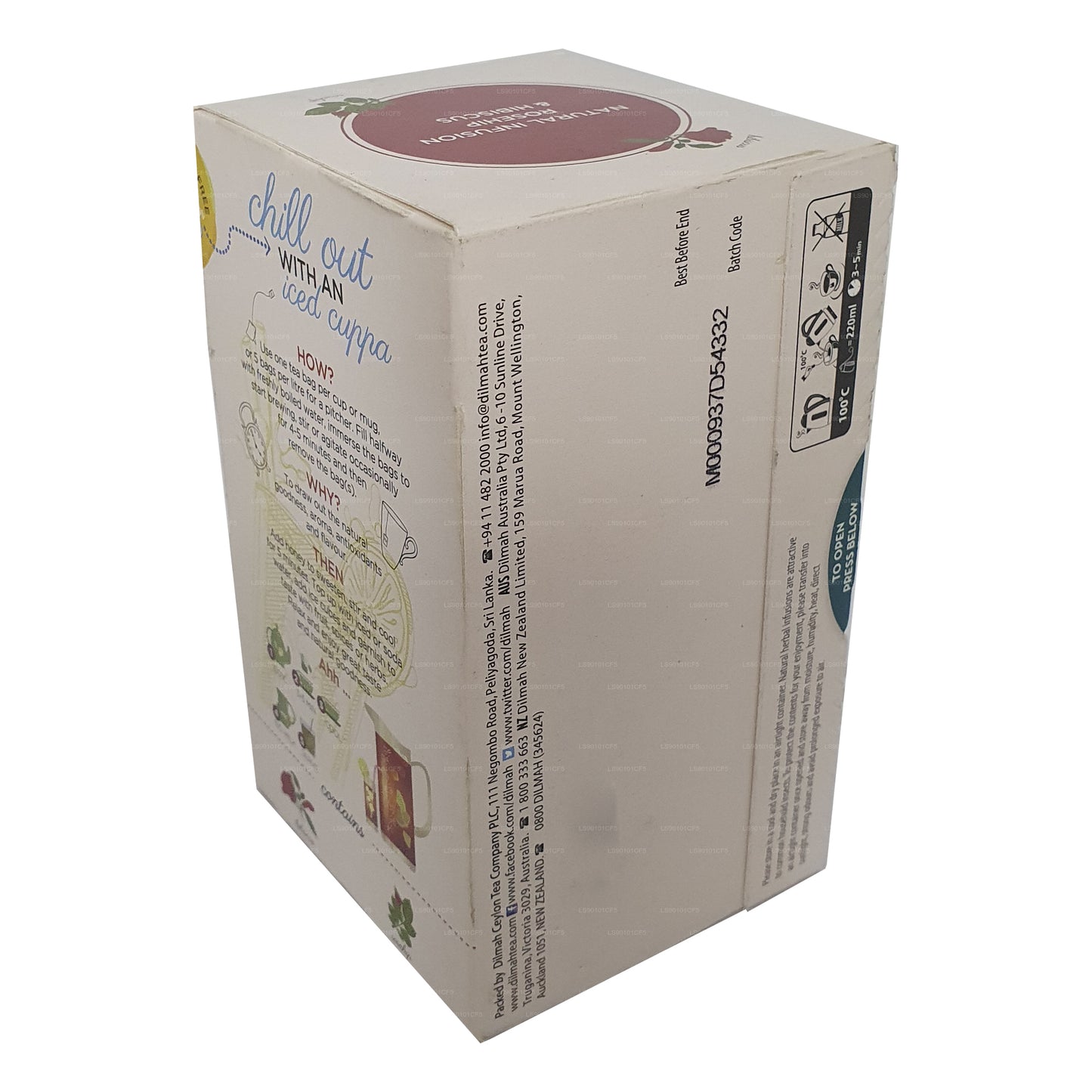 Dilmah Kuşburnu & Hibiscus Aromalı Siyah Çay (30g)