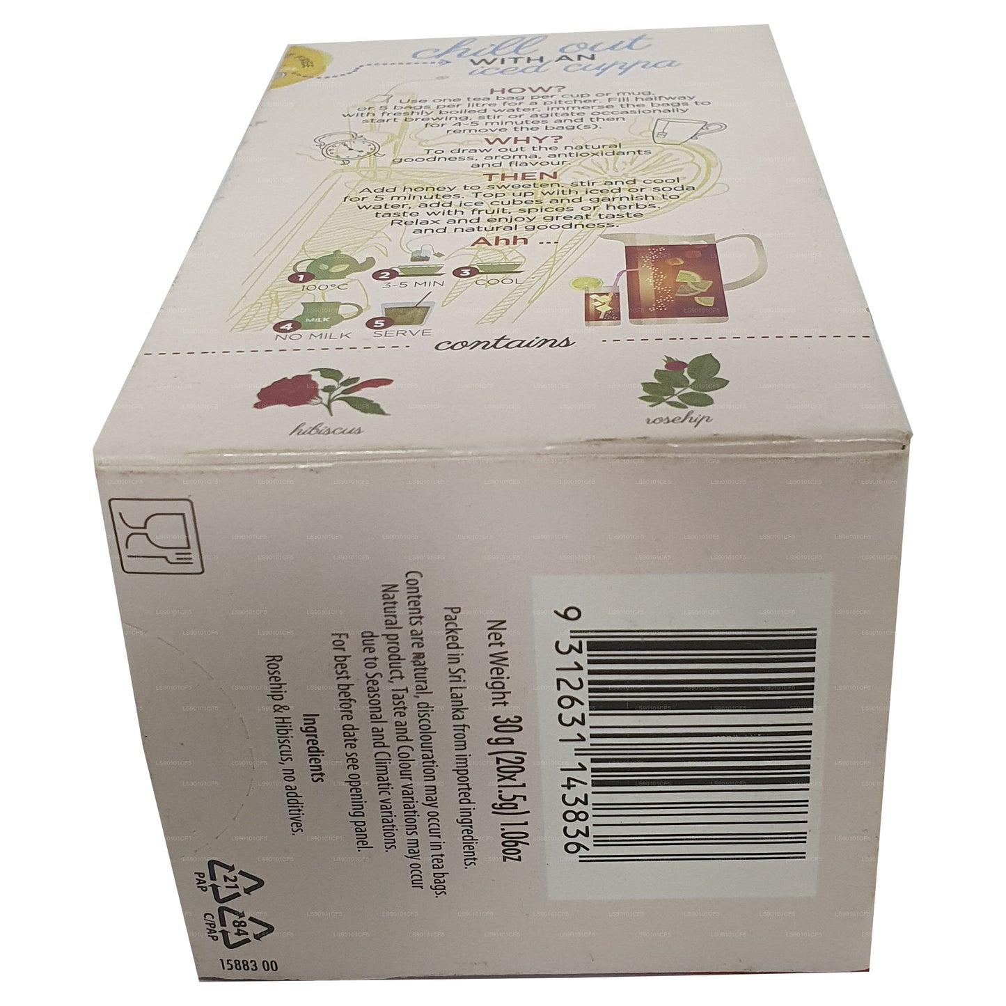 Dilmah Kuşburnu & Hibiscus Aromalı Siyah Çay (30g)