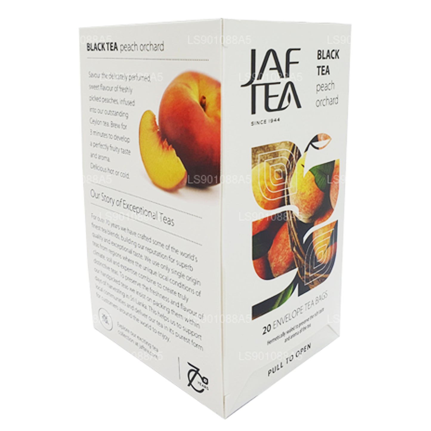 Jaf Tea Pure Fruits Collection Siyah Çay Şeftali Bahçesi (30g) 20 Çay Poşeti