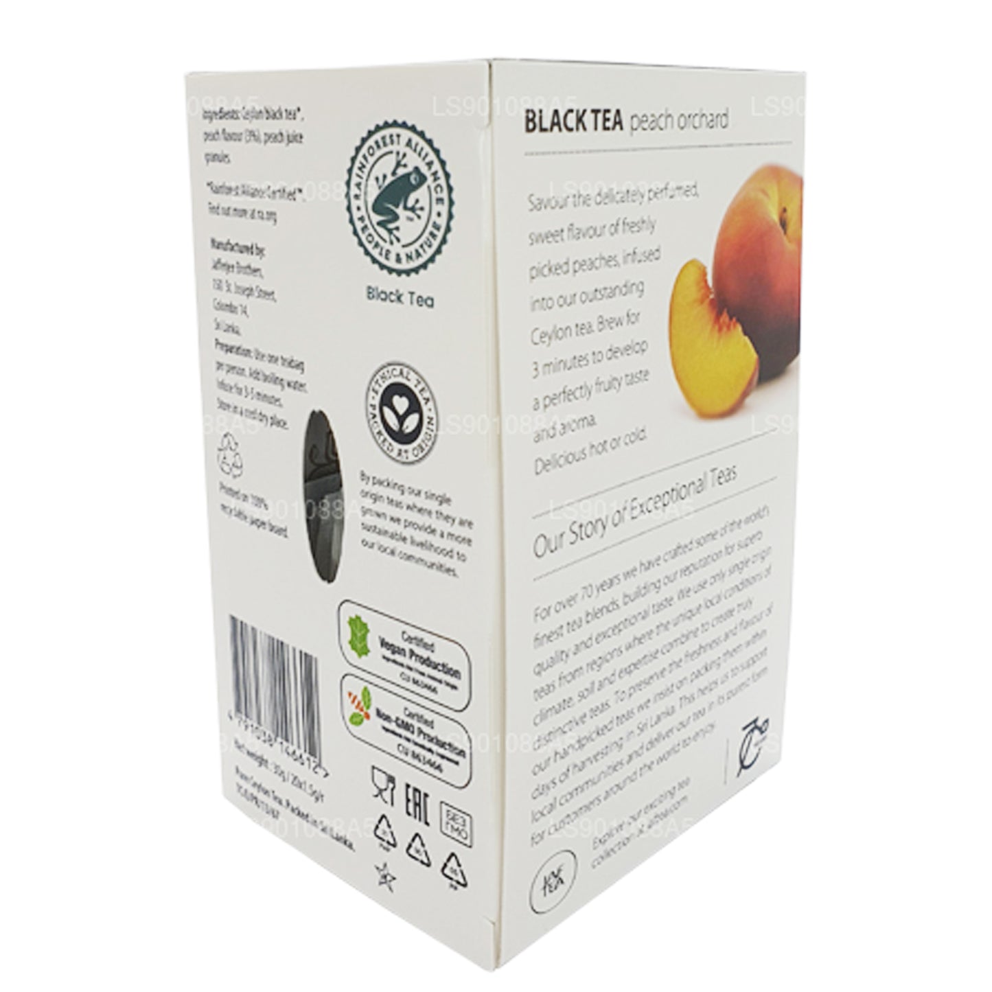 Jaf Tea Pure Fruits Collection Siyah Çay Şeftali Bahçesi (30g) 20 Çay Poşeti