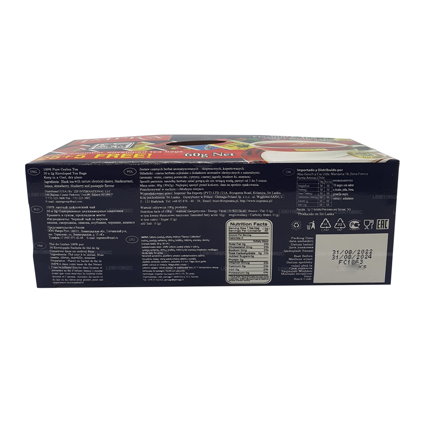Impra Flavor Collection Seylan Siyah Çay (60g) 30 Poşet Çay