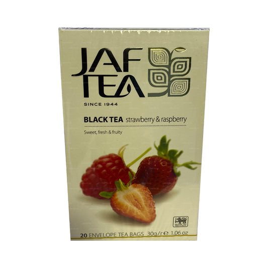 Jaf Tea Pure Fruits Collection Siyah Çay Çilek ve Ahududu (30g) 20 Çay Poşeti