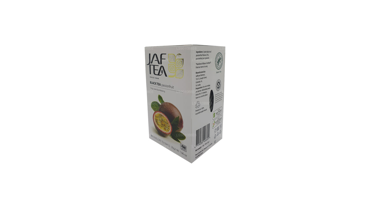 Jaf Tea Pure Fruits Collection Siyah Çay Passionfruit Folyo Zarflı Çay Poşetleri (30g)