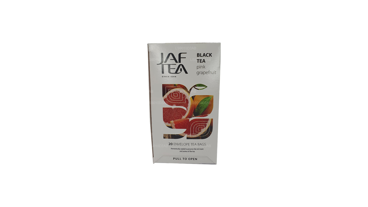 Jaf Çay Saf Meyve Koleksiyonu Siyah Çay Pembe Greyfurt Folyo Zarflı Çay Poşetleri (30g)