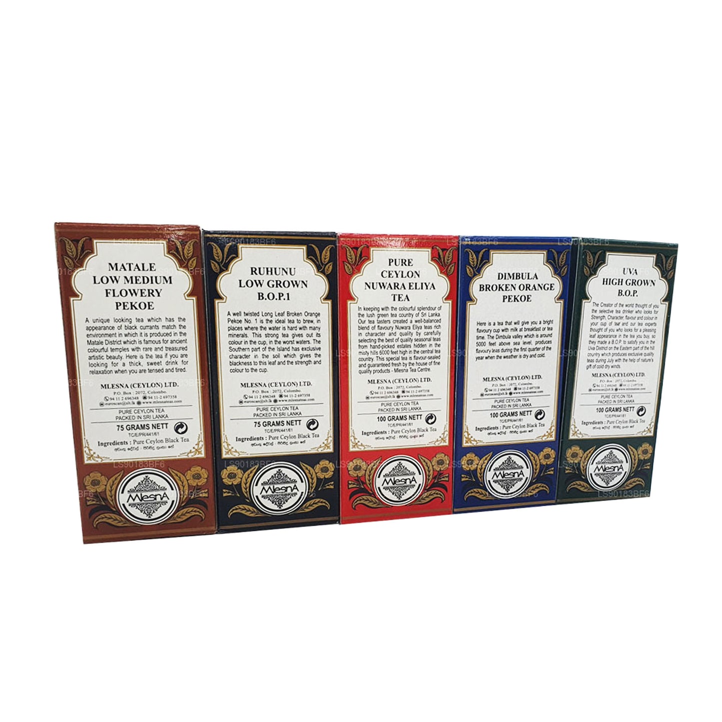Mlesna Matale Ruhunu Nuwara Eliya Dimbula Uva Seylan Siyah Çay (450g)