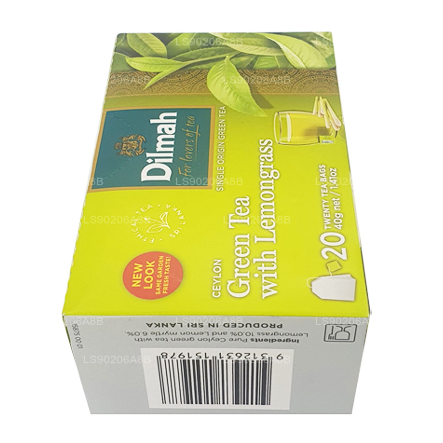 Dilmah Saf Seylan Yeşil Çay Limon Çayı (40g) 20 Çay Poşeti