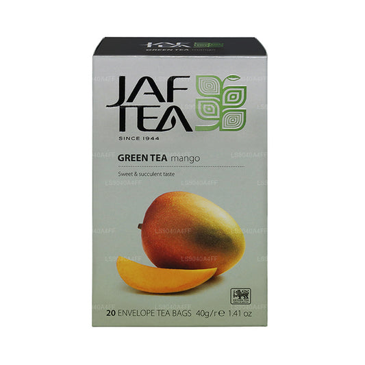Jaf Çay Saf Yeşil Koleksiyon Yeşil Çay Mango Folyo Zarflı Çay Poşetleri (40g)