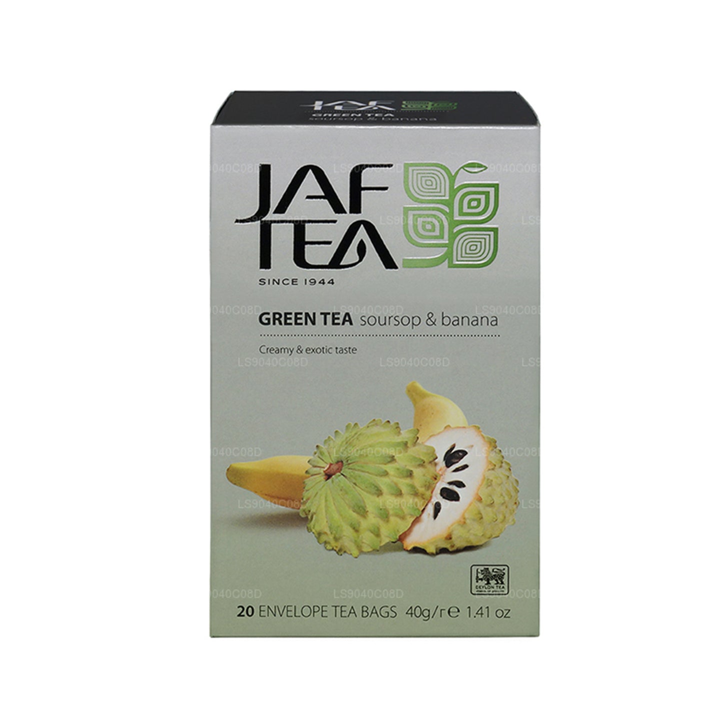 Jaf Tea Pure Green Collection Yeşil Çay Soursop & Muz (40g) 20 Çay Poşeti