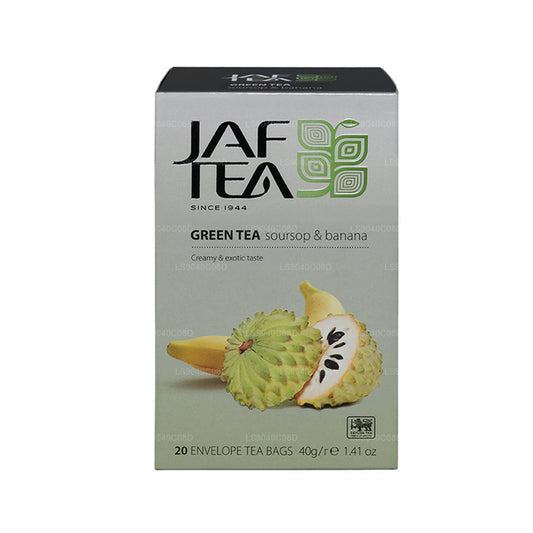 Jaf Tea Pure Green Collection Yeşil Çay Soursop & Muz (40g) 20 Çay Poşeti