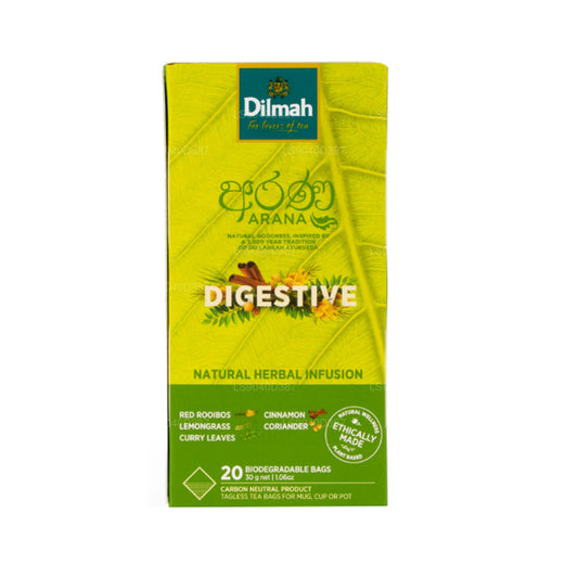Dilmah Arana Sindirim Kırmızı Rooibos Doğal Bitkisel İnfüzyon (20 Etiketsiz Çay Poşeti)