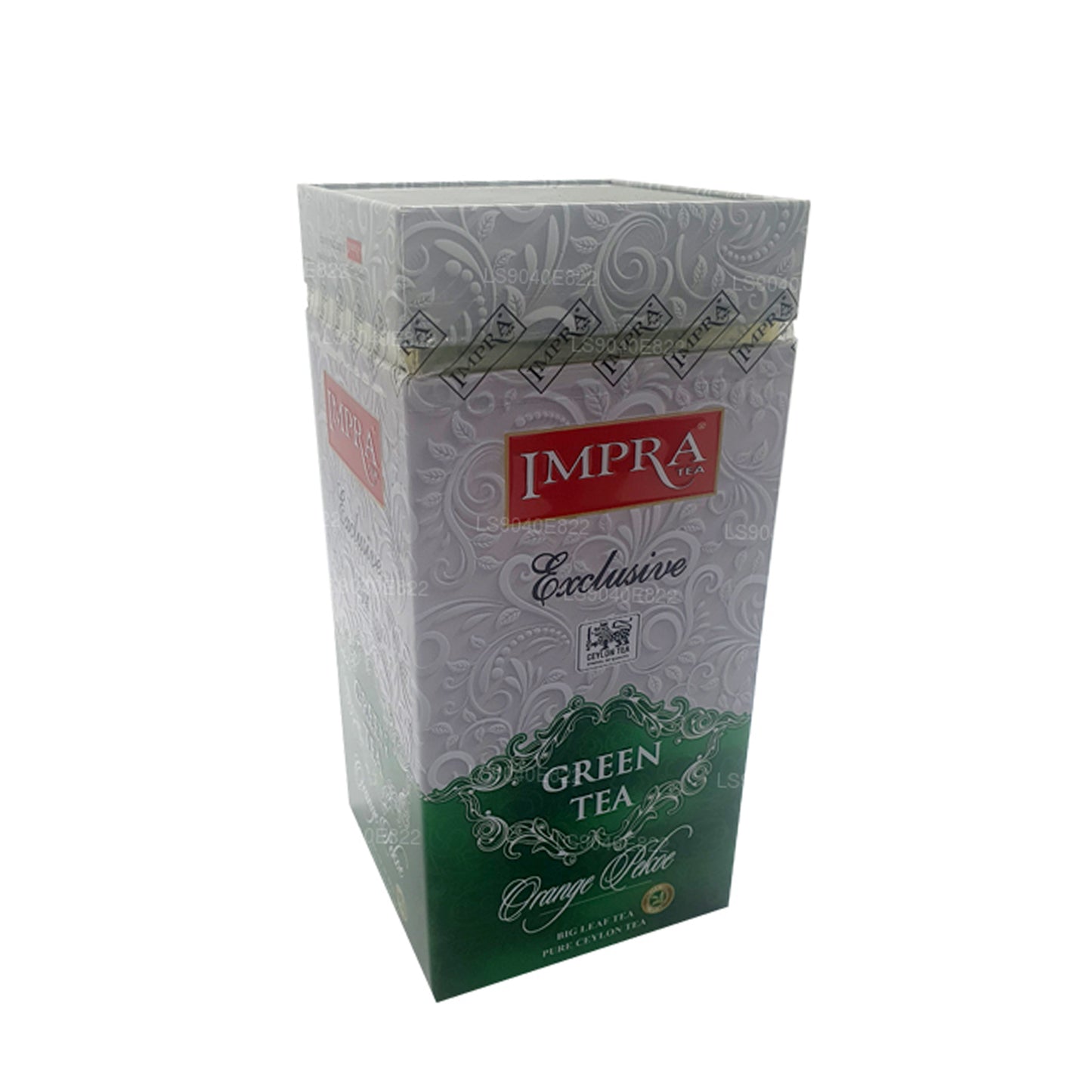 Impra Exclusive Büyük Yaprak Yeşil Çay, Portakal Pekoe (200g) Caddy