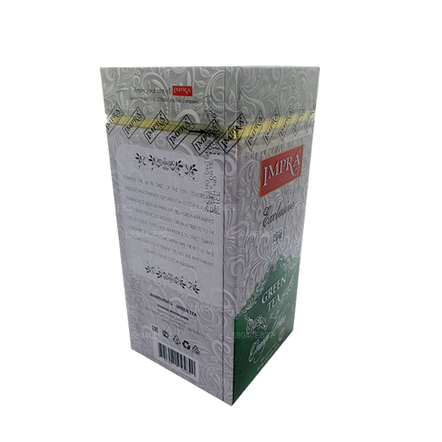 Impra Exclusive Büyük Yaprak Yeşil Çay, Portakal Pekoe (200g) Caddy