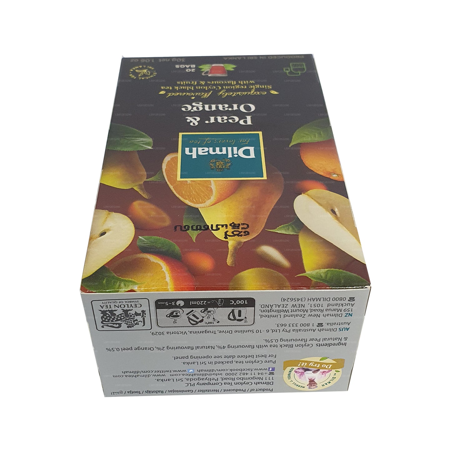 Dilmah Armut ve Portakal Aromalı Seylan Siyah Çay (30g) 20 Çay Poşeti