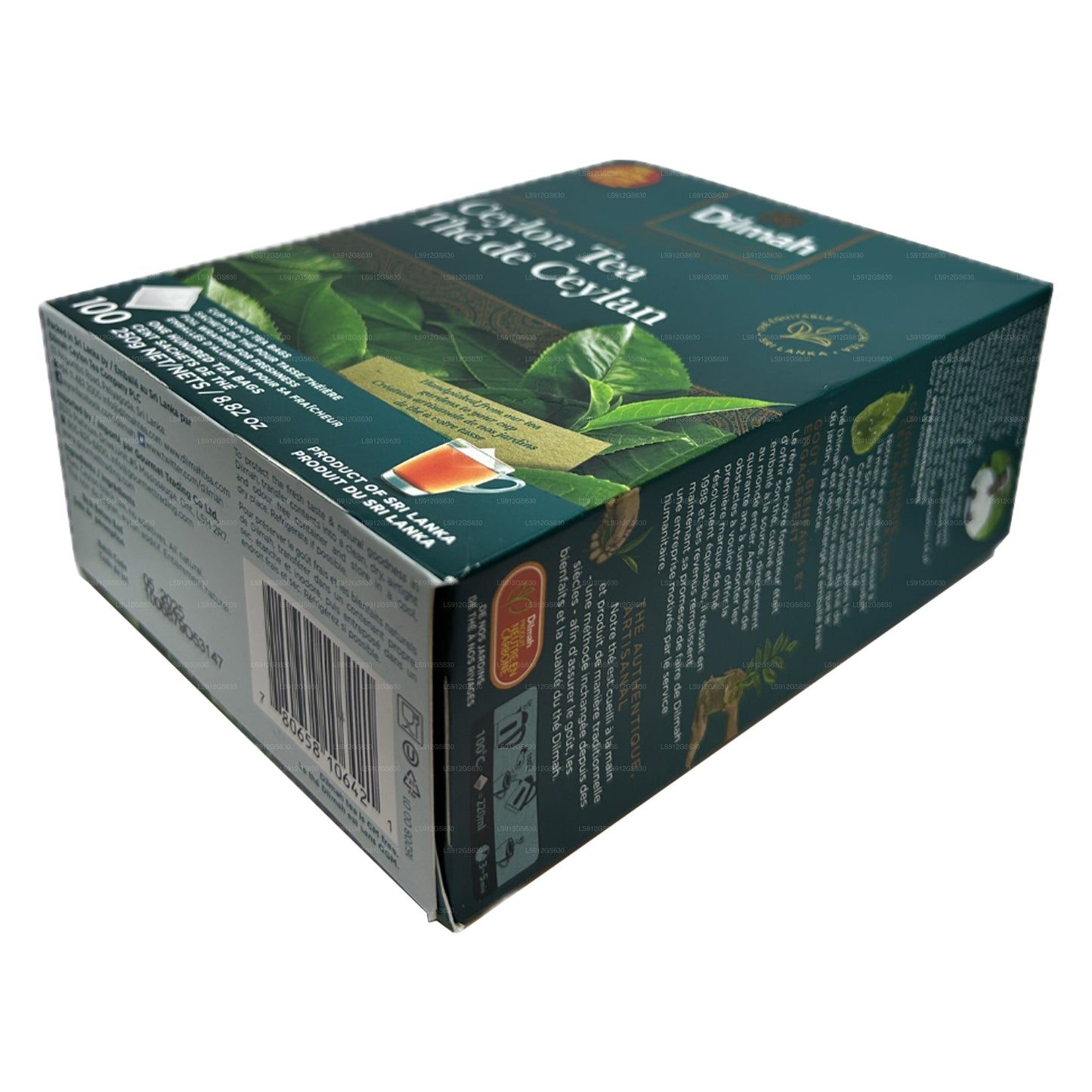 Dilmah Premium Seylan Çayı (250g) 100 Etiketsiz Çay Poşeti