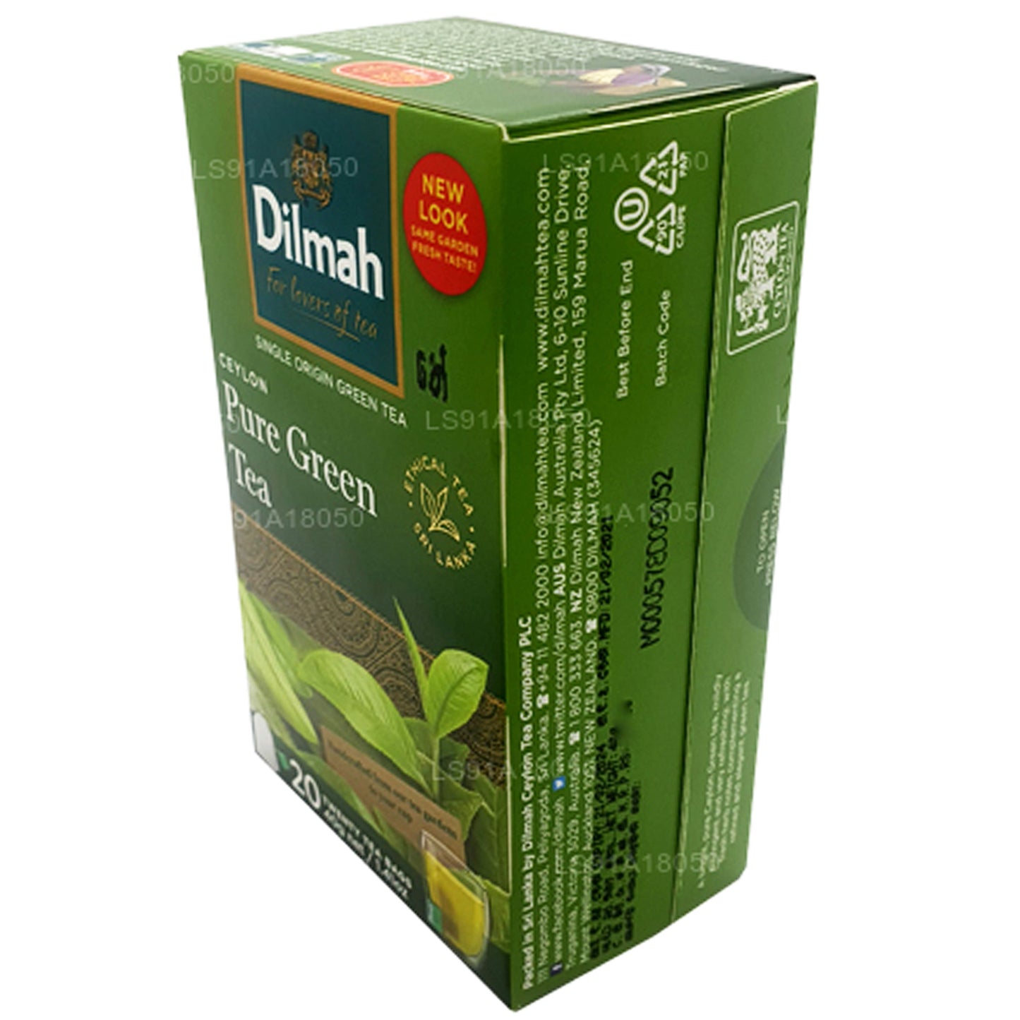 Dilmah Saf Seylan Yeşil Çay (40g) 20 Poşet Çay
