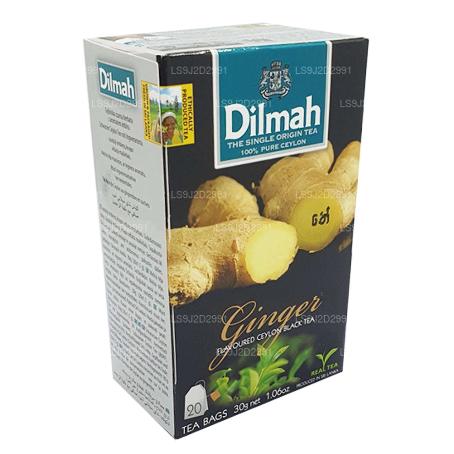 Dilmah Zencefil Aromalı Siyah Çay (30g) 20 Çay Poşeti