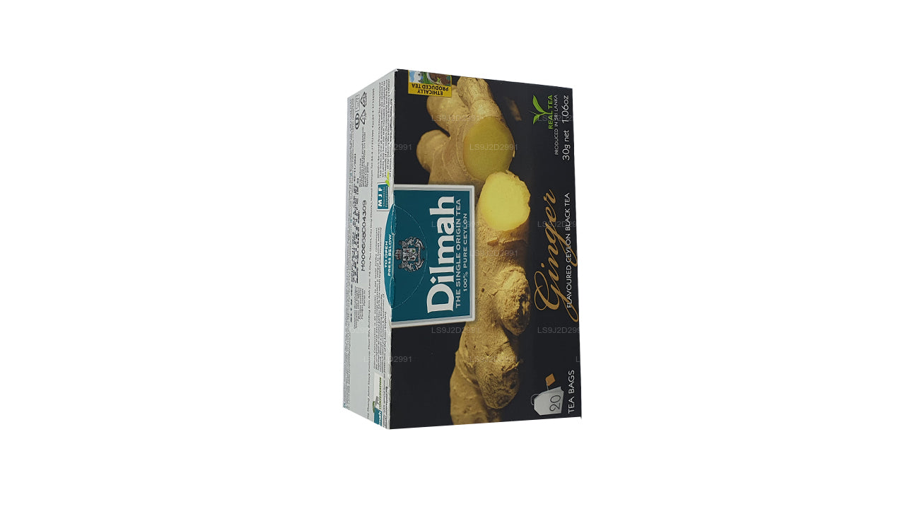 Dilmah Zencefil Aromalı Siyah Çay (30g) 20 Çay Poşeti