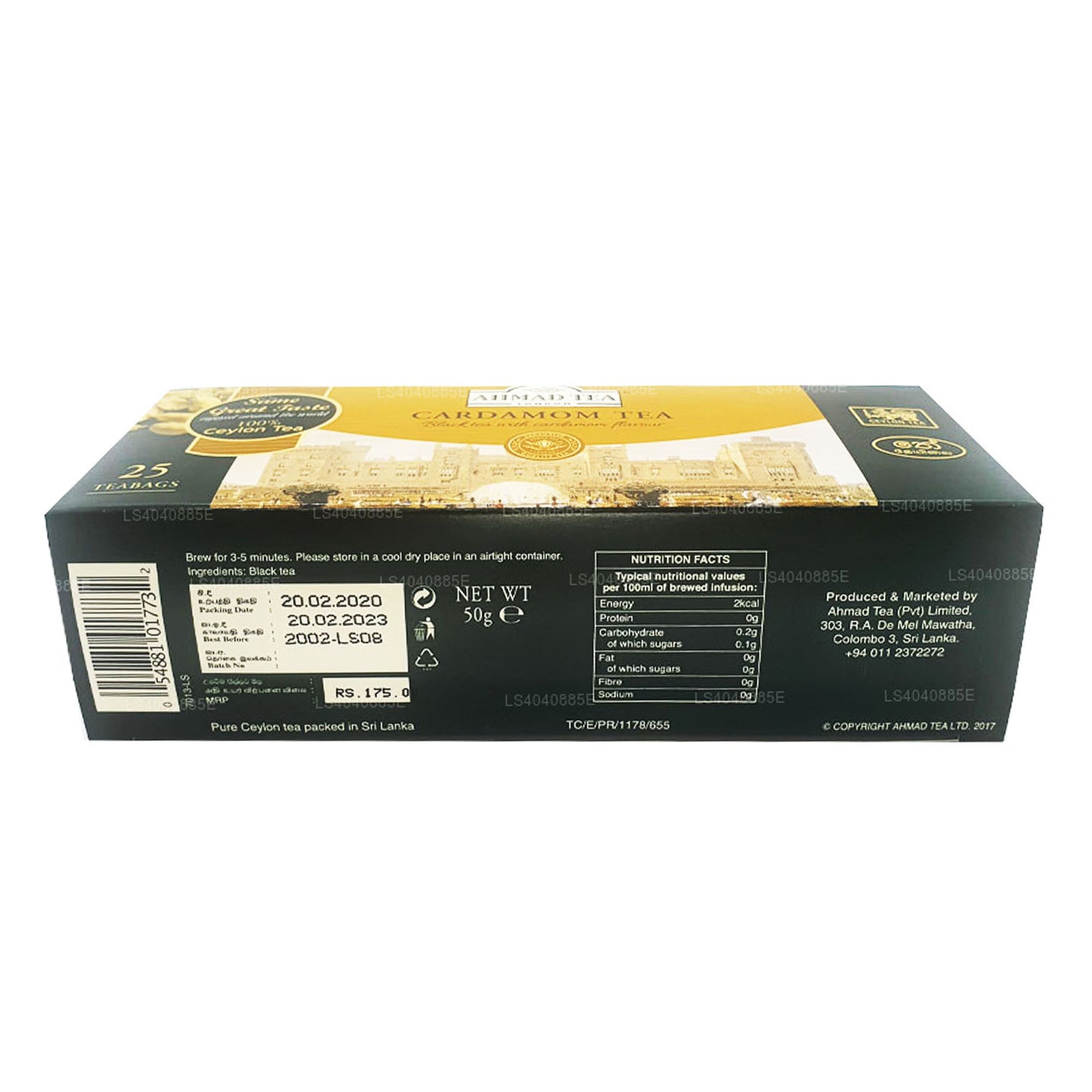 Ahmad Çay Kakule Çayı (50g) 25 Çay Poşeti