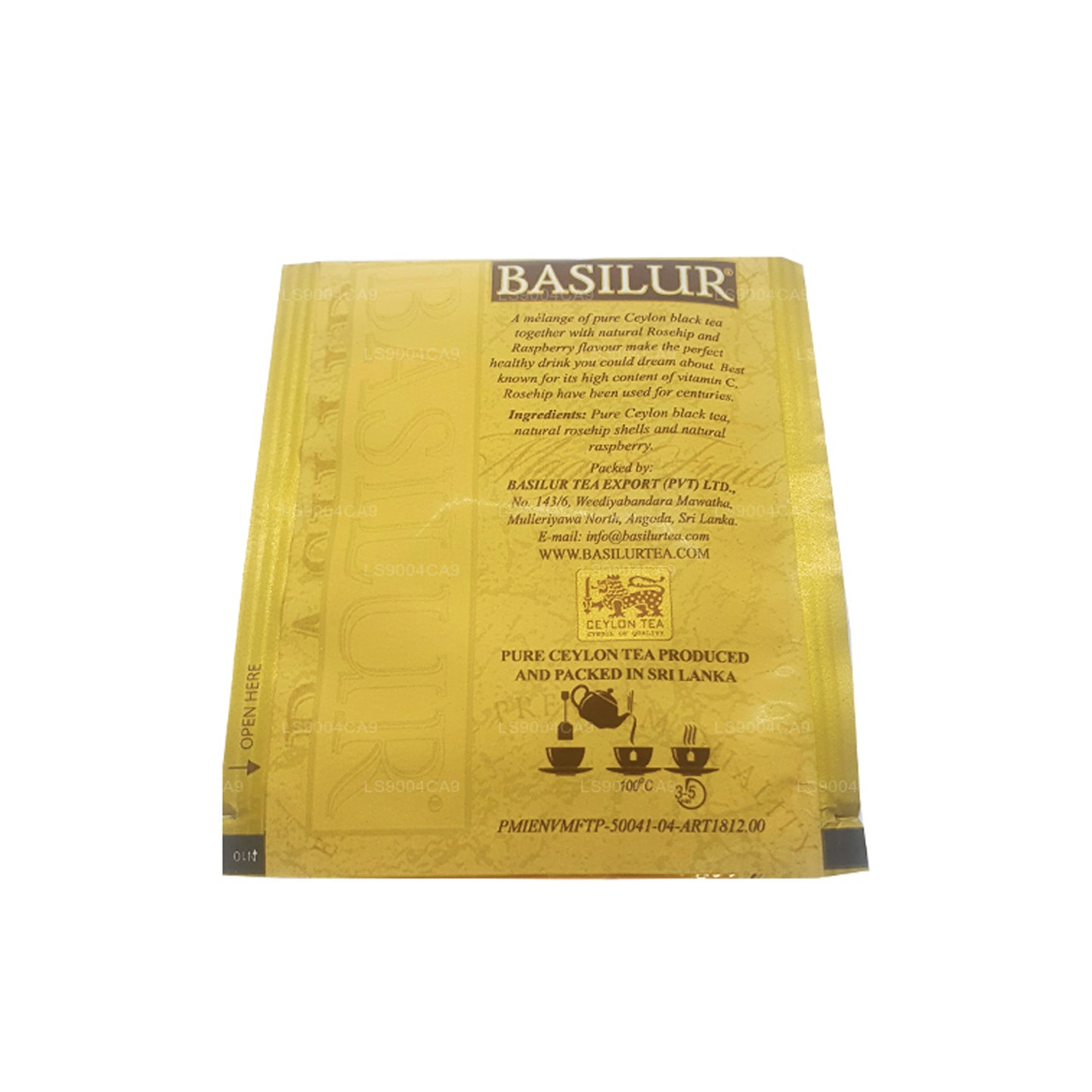Basilur Sihirli Meyveler Ahududu ve Kuşburnu (50g) 25 Çay Poşeti