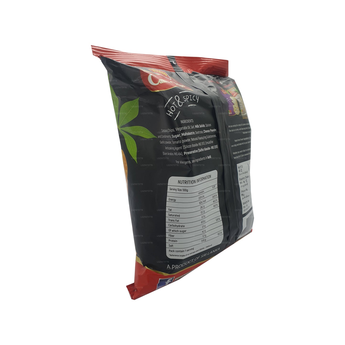 Rancrisp Manyok Cipsi Sıcak ve Baharatlı (100g)