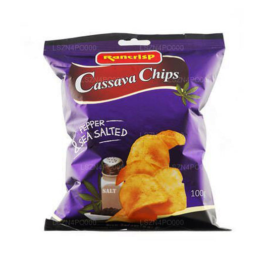 Rancrisp Manyok Cipsi Tuz ve Biber (100g)