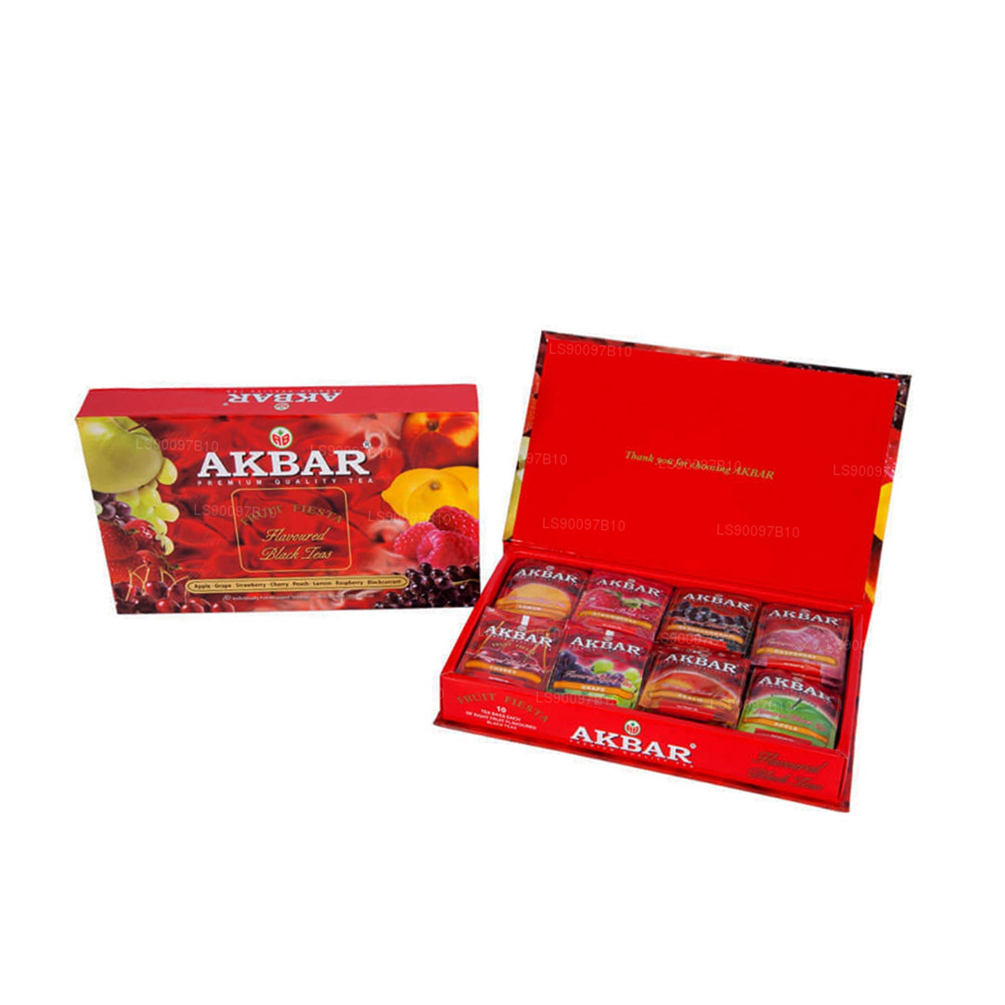 Akbar Fruit Fiesta Aromalı Siyah Çay Hediye Kutusu 80 Çay Poşeti (160g)