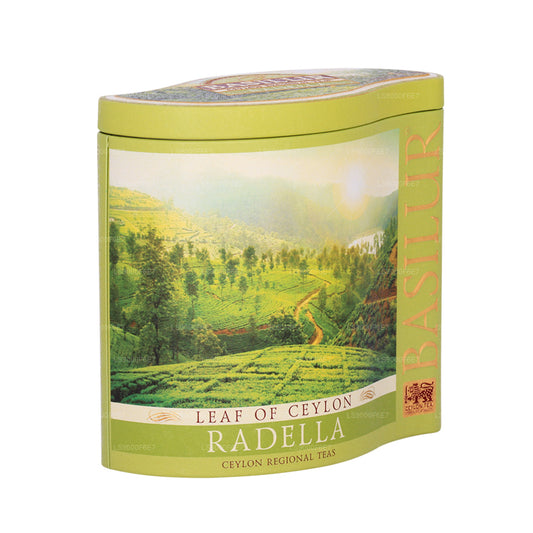 Seylan Basilur Yaprağı “Radella Yeşil Çay” (100g) Caddy