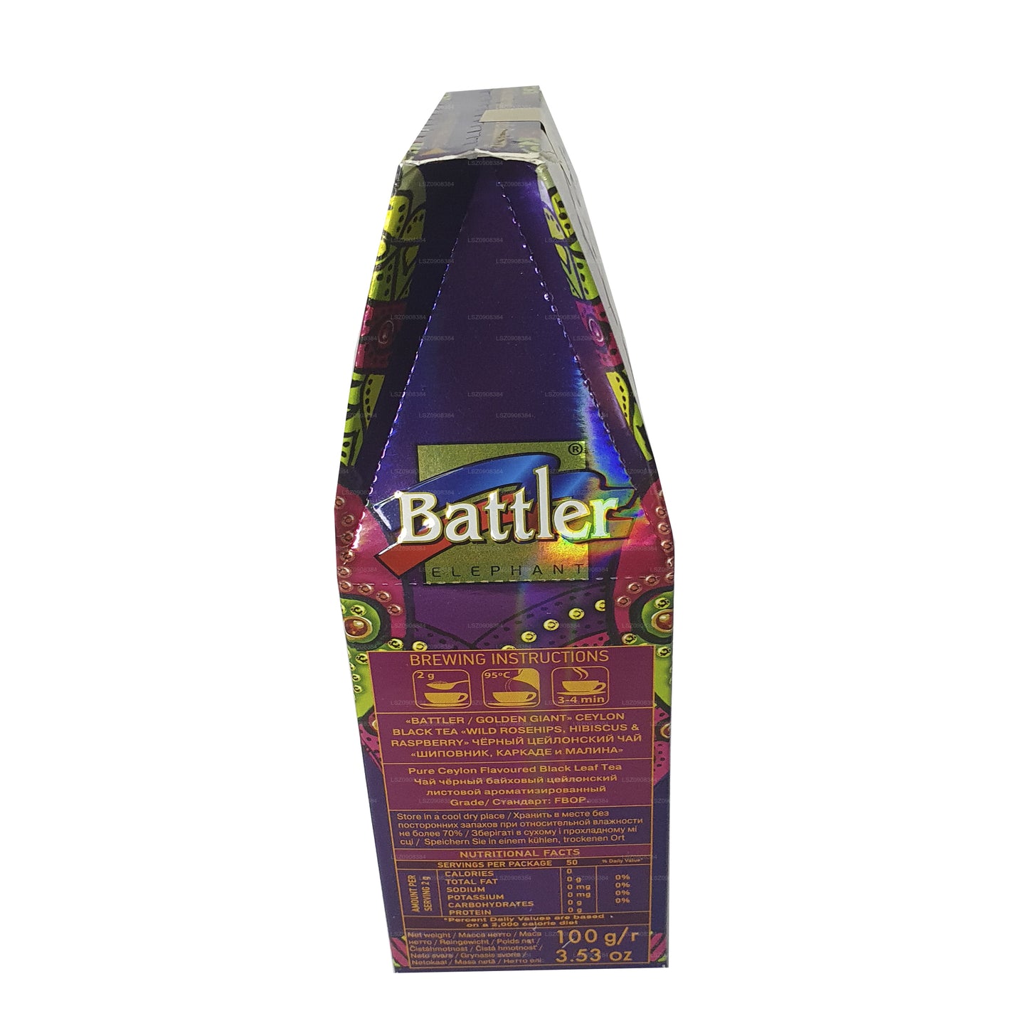 Battler Yabani Kuşburnu Hibiscus Ahududu Gevşek Çay (100g) karton kutu
