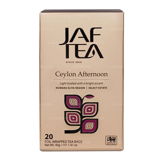 Jaf Çay Klasik Altın Koleksiyonu Seylan Öğleden Sonra Folyo Zarflı Çay Poşetleri (40g)