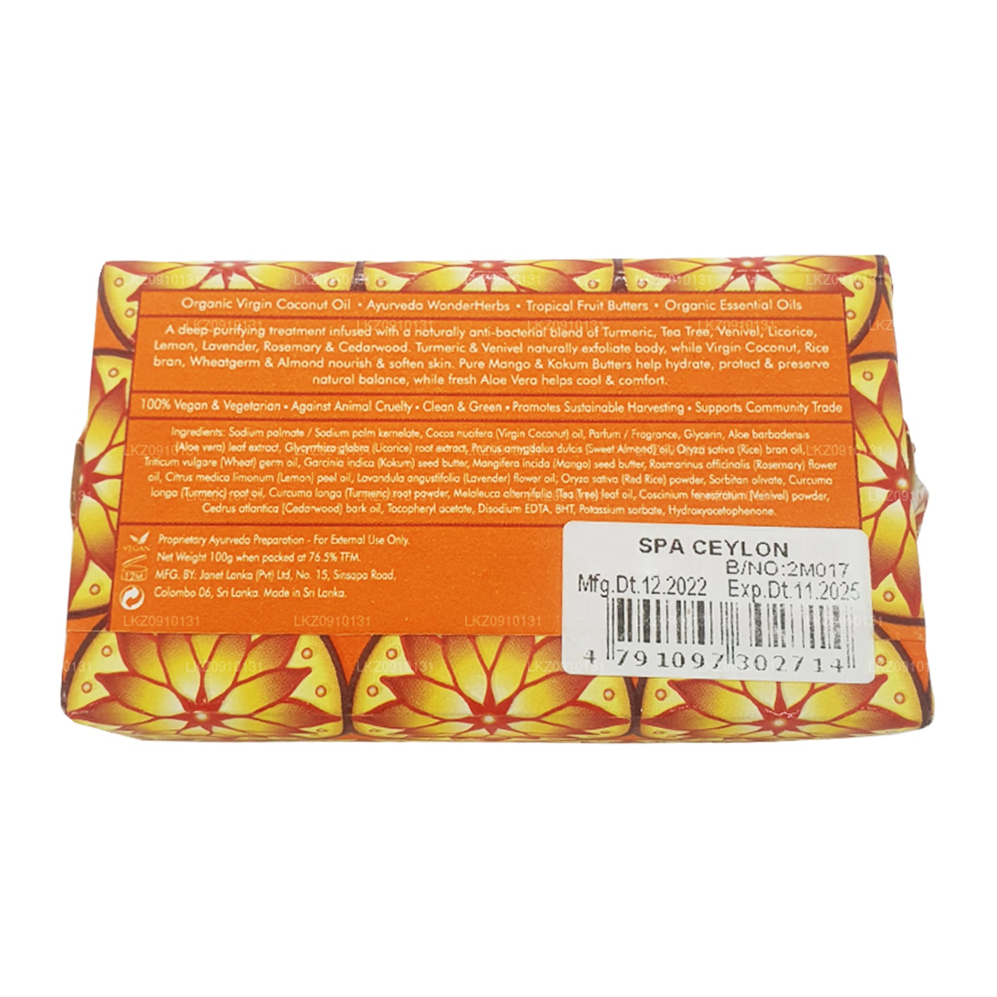 Spa Seylan Zerdeçal ve Çay Ağacı Anti-Bakteriyel Peeling Sağlık Sabunu (100g)