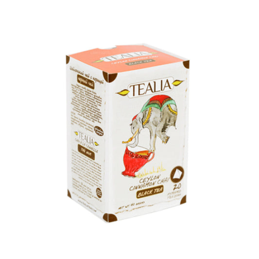Tealia Seylan Tarçınlı Chai - Piramit Çay Poşetleri (40g)
