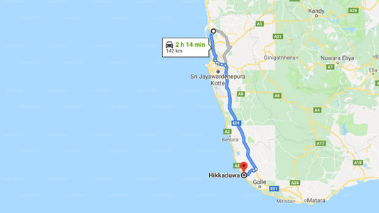 Kolombo Havalimanı (SPK) - Hikkaduwa City Özel Transfer