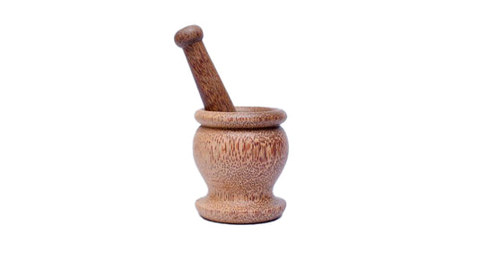 Lakpura Ahşap Motar ve Havaneli (Wangediya) Yükseklik (8 cm)