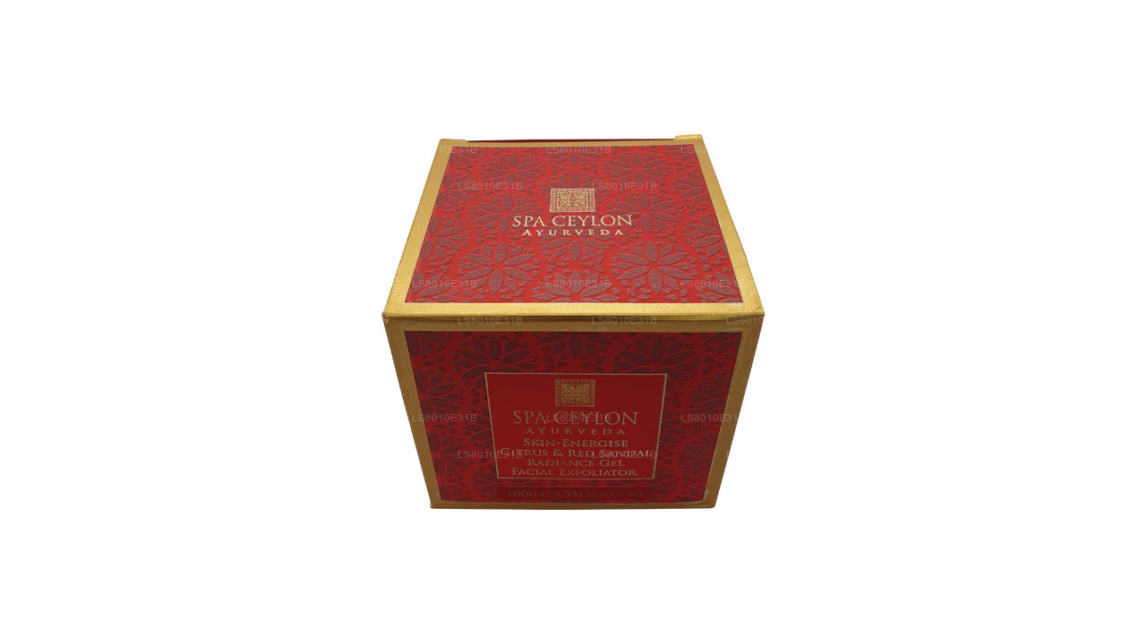 Spa Seylan Cilt Energise Narenciye ve Kırmızı Sandal Işıltılı Jel Yüz Eksfoliyatörü (120g)