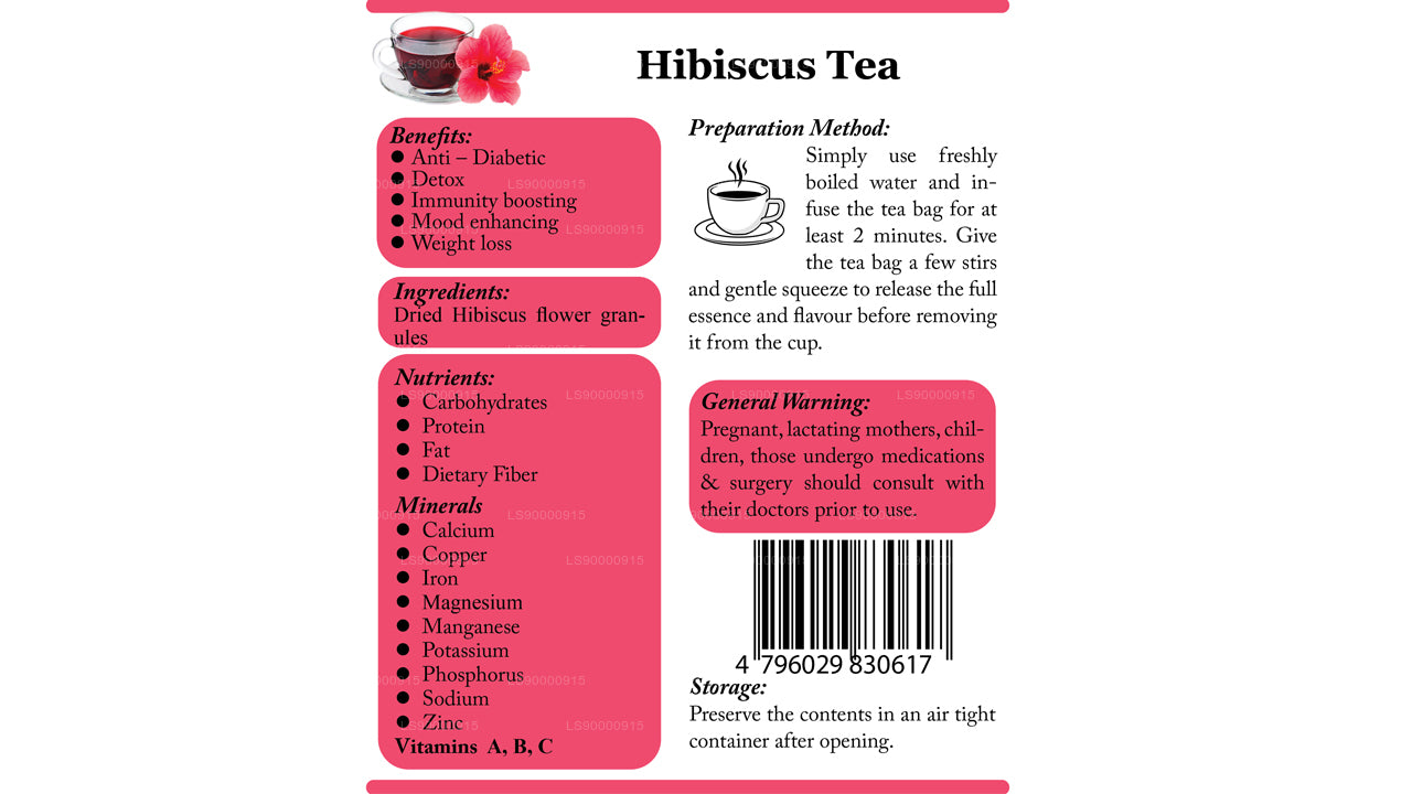 Lifetone Hibiscus Çiçek Çayı (30g)