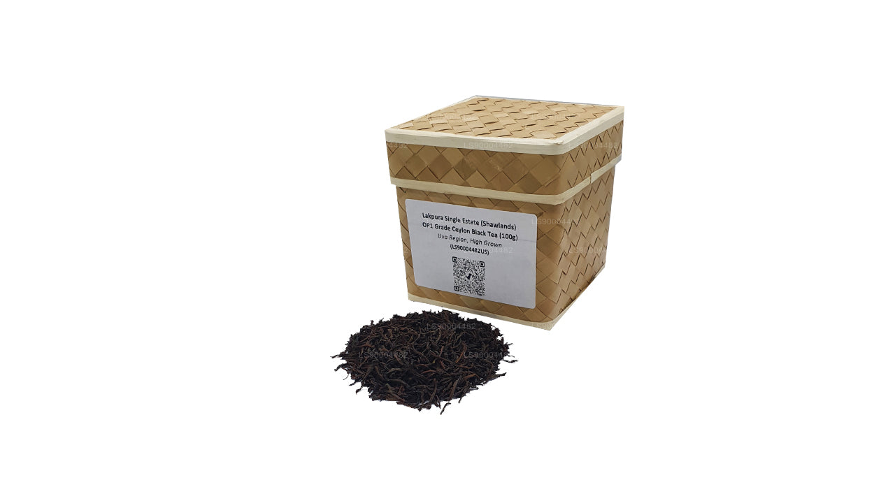 Lakpura Tek Emlak (Shawlands) OP1 Sınıfı Seylan Siyah Çay (100g)