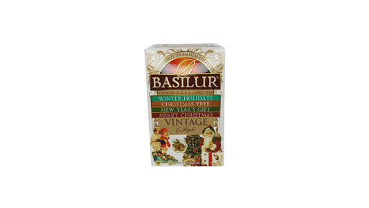 Basilur Vintage Stil Karışık Siyah & Yeşil Çay (47g) 25 Çay Poşeti